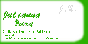 julianna mura business card